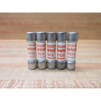 Gould Shawmut Ferraz Mersen ATQ12 Fuse Cross Ref 4ZCN9 (Pack of 5) - New No Box