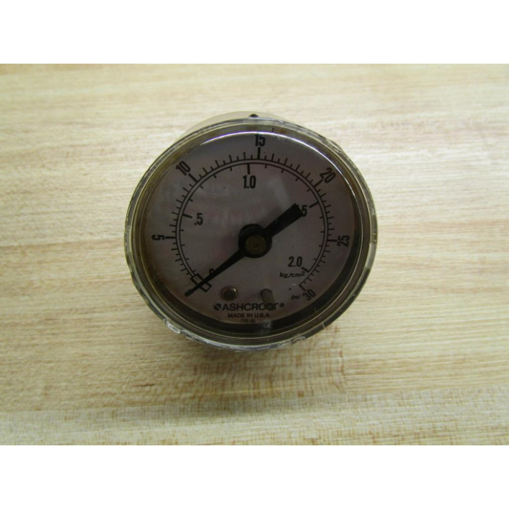 Ashcroft 723-03 Gauge 0-30 PSI - Used