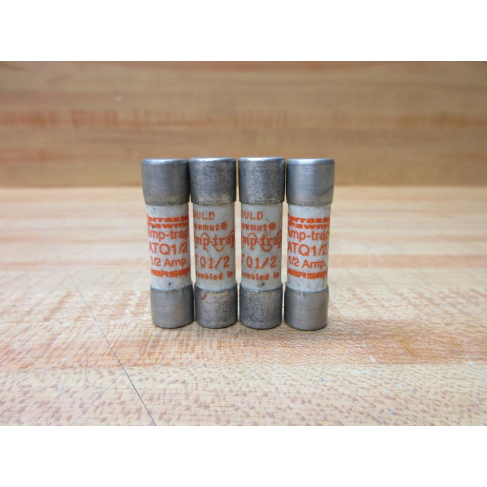 Gould Shawmut Ferraz Mersen ATQ12 Fuse Cross Ref 4ZWZ8 (Pack of 4) - New No Box