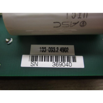 Unico 103-093.2 4902 Circuit Board - Used