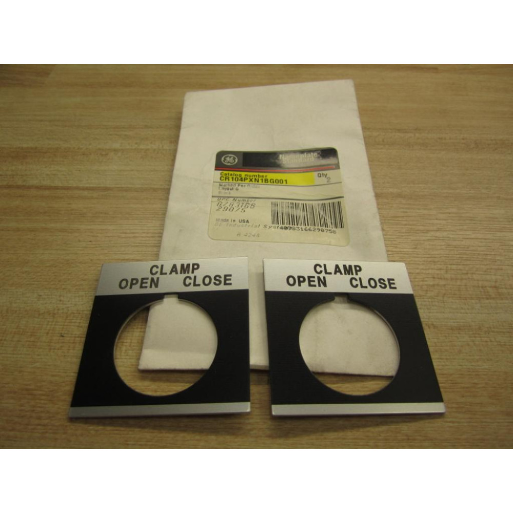 GE General Electric CR104PXN1BG001 Clamp, Open, Close (Pack of 2)