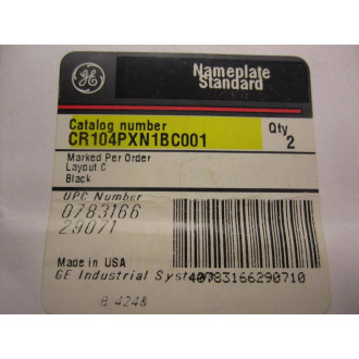GE General Electric CR104PXN1BC001 Change Display (Pack of 2)