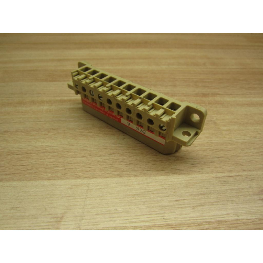 Weidmuller V-932 Terminal Contact Block - Used