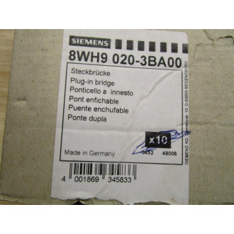 Siemens 8WH9 020-3BA00 Plug In Bridge (Pack of 3)