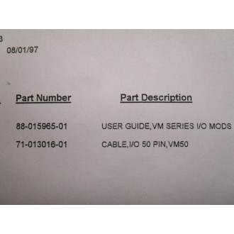 Parker 74-015958-01 Guide WCable
