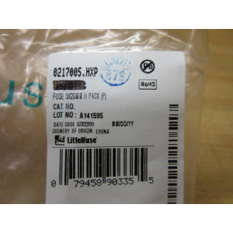 Littelfuse 0217005 Fuse F5AL250V Fine Wire Element (Pack of 10)