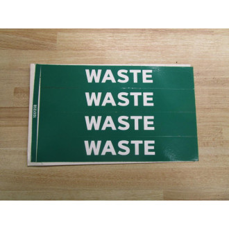 Lab Safety Supply 7050B Waste Sign - New No Box