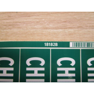 Lab Safety Supply 18182B Chilled Water Supply Sign (Pack of 2) - New No Box