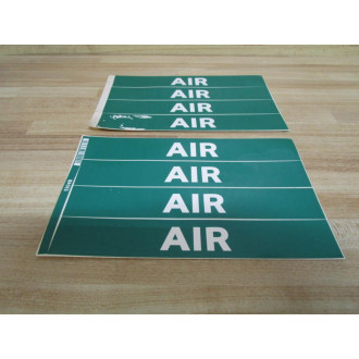 Lab Safety Supply 5304B Air Label (Pack of 2) - New No Box