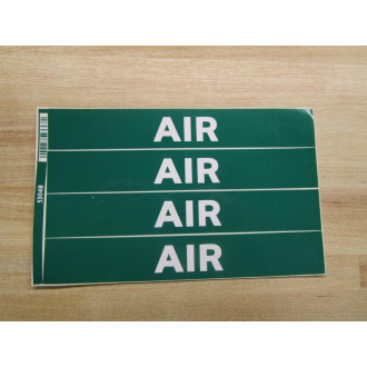 Lab Safety Supply 5304B Air Label (Pack of 2) - New No Box