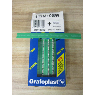 Grafoplast 117M10BW Label + (Pack of 23) - New No Box