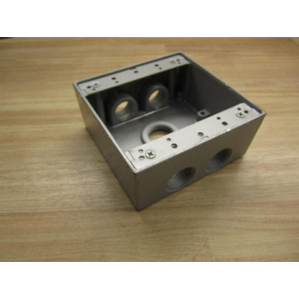 Steel City 25076 Two Gang Outlet Box - New No Box