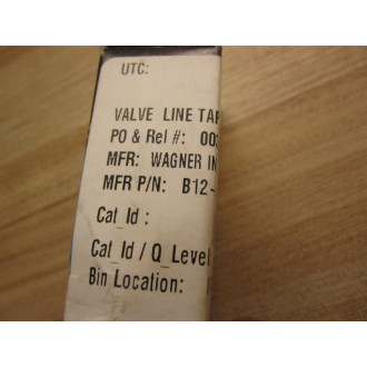 Wagner B12-410QTM-1J Tap Valve Line Kit