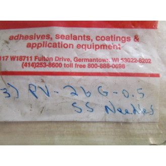 Ellsworth Adhesive Systems 26G-0-5 Needle (Pack of 3)
