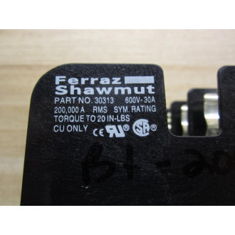Ferraz Shawmut Tri-Onic 30313 Gould Fuse Block 3-Pole - New No Box