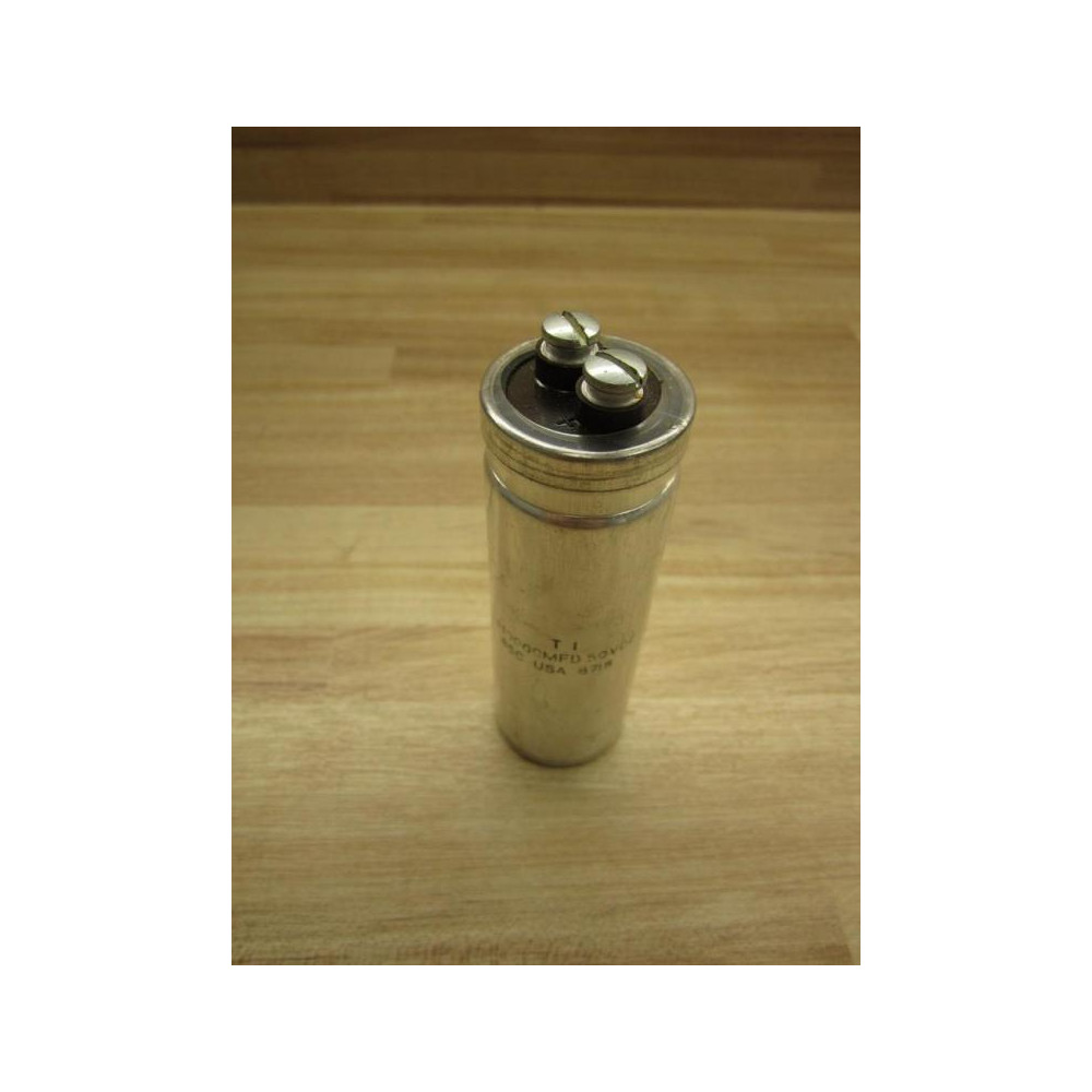 TI 8718 Capacitor +10,000 MFD 50VDC - Used