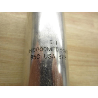 TI 8718 Capacitor +10,000 MFD 50VDC - Used