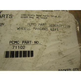 Paper Converting Machine Company 657706 Mandrel Lift Wheel