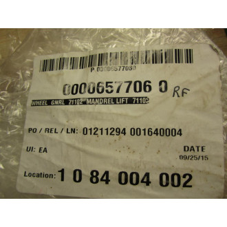 Paper Converting Machine Company 657706 Mandrel Lift Wheel