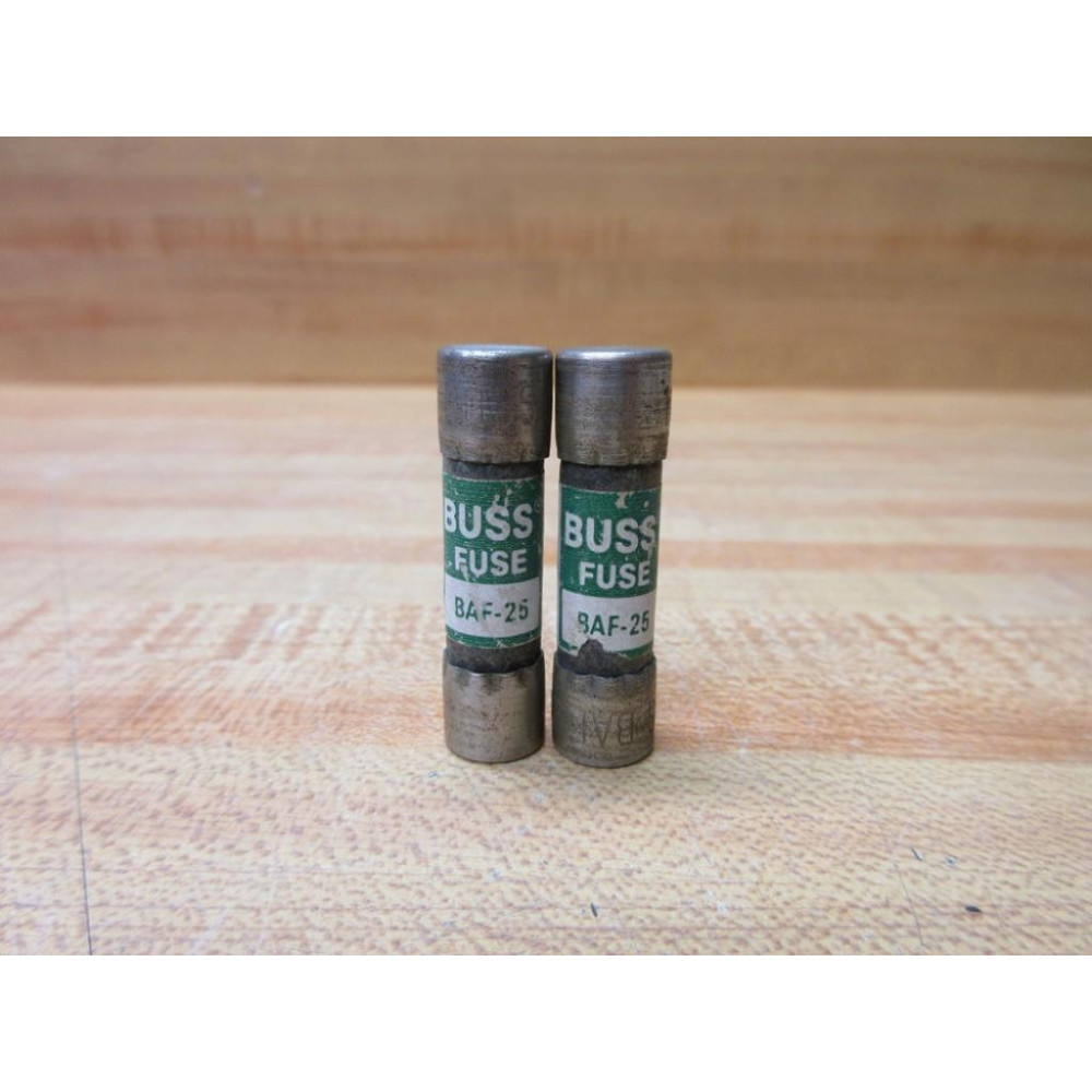 Buss BAF-25 Bussmann Fuse Cross Ref 1CR75 (Pack of 2) - New No Box