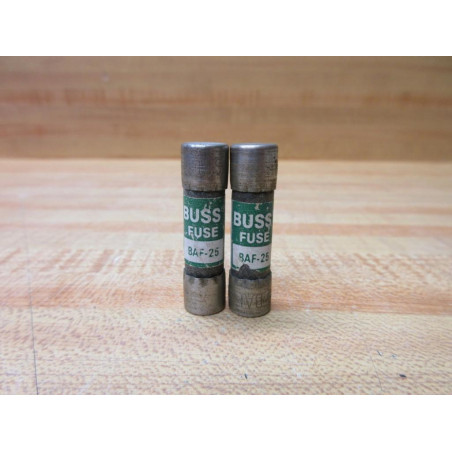 Buss BAF-25 Bussmann Fuse Cross Ref 1CR75 (Pack of 2) - New No Box