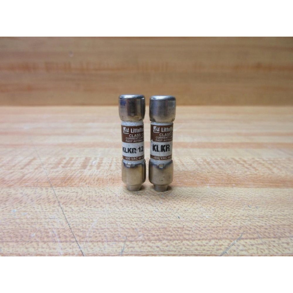 Littelfuse KLK-R-12 Fuse Cross Ref 486M76, KLKR012 (Pack of 2) - New No Box