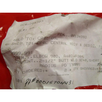 Taylor Forge 19759-10 Elbow 2-12" (Pack of 2)