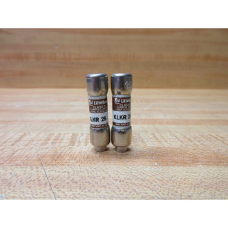 Littelfuse KLK-R-25 Fuse Cross Ref 486M80, KLKR025 (Pack of 2) - New No Box