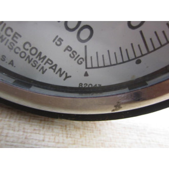 Johnson Service 82043 Pressure & Temp. Gauge 0-100°F 3-15 PSIG - Used