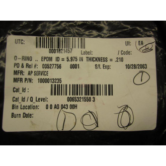 AP Services 1000013235 O-Ring - New No Box