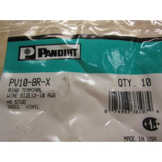 Panduit PV10-8R-X Ring Terminal (Pack of 10)