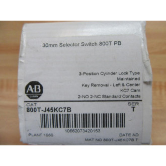 Allen Bradley 800T-J45KC7B Selector Switch