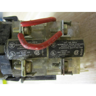 Westinghouse PB1T1L Push Button With Transformer: 1272C50G03 Green - Used