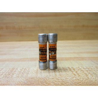 Gould Shawmut Ferraz Mersen A6Y10-2 Amp-Trap Fuse A6Y10 (Pack of 2) - Used