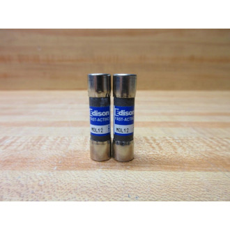 Edison MOL12 Fuse M0L12 (Pack of 2) - New No Box