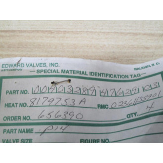 Edward Valves 004032894762903 Pin HT8179753-A (Pack of 2) - New No Box