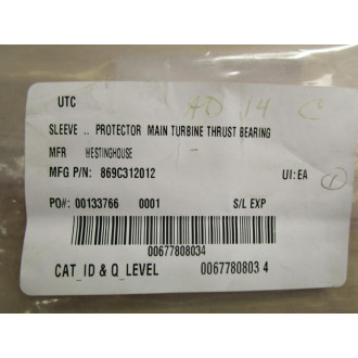 Westinghouse 869C312012 Sleeve Protector - New No Box