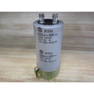 Hitachi HCG6A Capacitor 1000 MFD 400 VDC. - Used