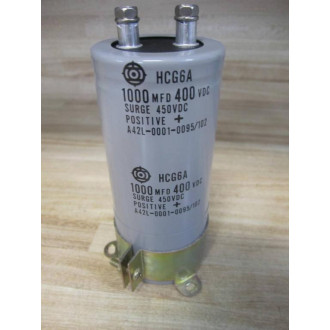 Hitachi HCG6A Capacitor 1000 MFD 400 VDC. - Used