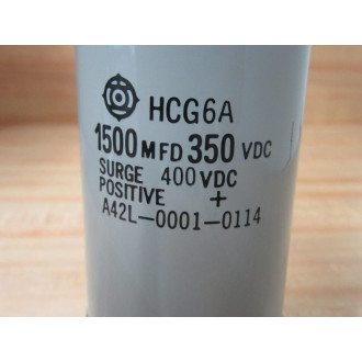 Hitachi HCG6A Capacitor 1500MFD 350VDC - Used