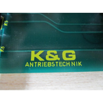 K & G Antrebstechnik SV-RK 62 Circuit Board SVRK62 Board As Is - Parts Only