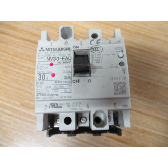 Mitsubishi NV30-FAU3P30A No-Fuse Breaker 30 AMP - Used
