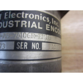BEI Electronics H25D-SS-256-AB-7406R-EM16 Encoder H25DSS256AB7406REM16 - Used