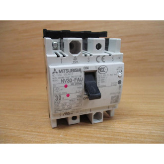 Mitsubishi NV30-FAU3P30A No-Fuse Breaker 30 AMP - Used