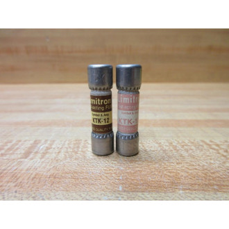 Buss KTK-12 Bussmann Fuse Cross Ref 6F134 (Pack of 2) - New No Box