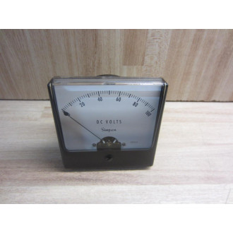Simpson 32513 Voltage Meter 0-100 - New No Box