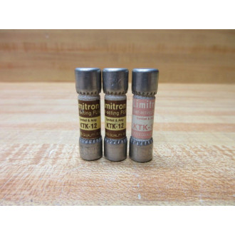 Buss KTK-12 Bussmann Fuse Cross Ref 6F134 (Pack of 2) - New No Box