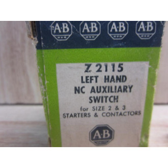 Allen Bradley Z-2115 Auxiliary Switch Z2115 (Pack of 2)