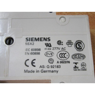 Siemens 5SX21 C8 Circuit Breaker 5SX21C8 - Used
