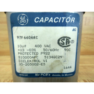 General Electric 97F6606RC Capacitor 10µF 400VAC - New No Box